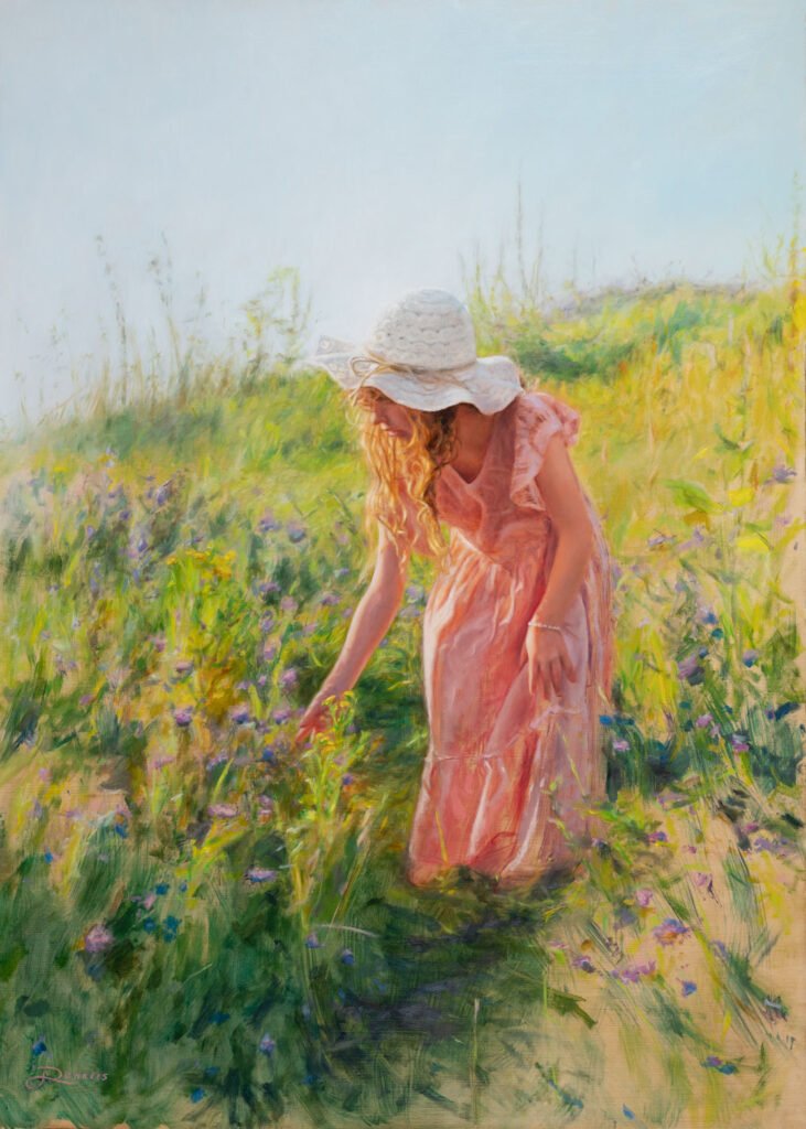 Amoong flowers